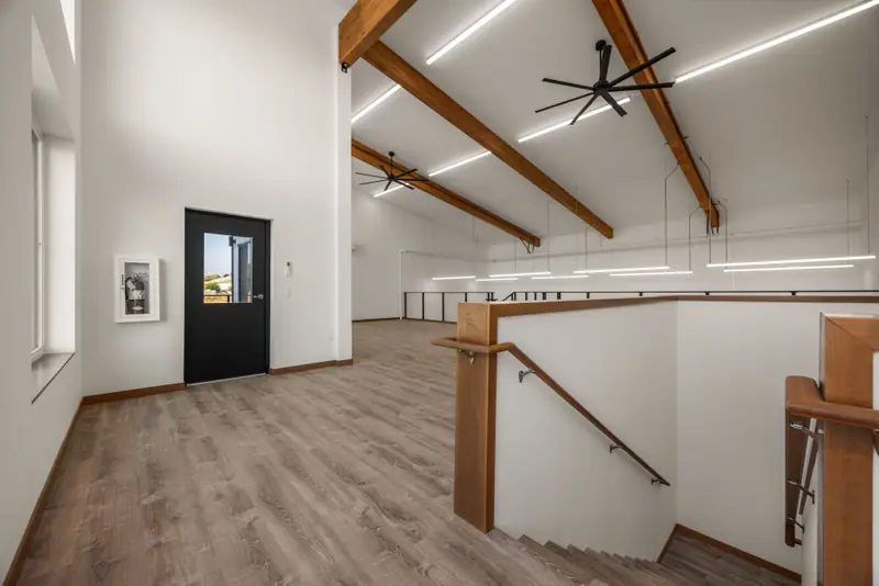 Vaulted Loft With Timber Beams