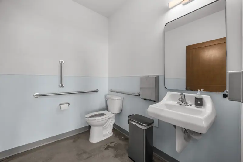 Accessible Restroom With Modern Fixtures