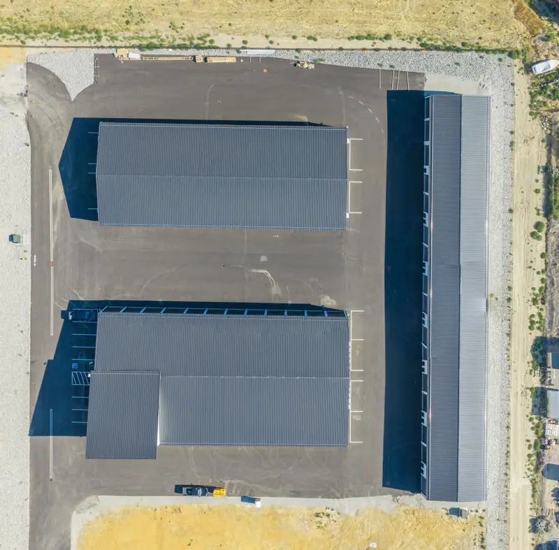 Overhead View Of Garage Complex